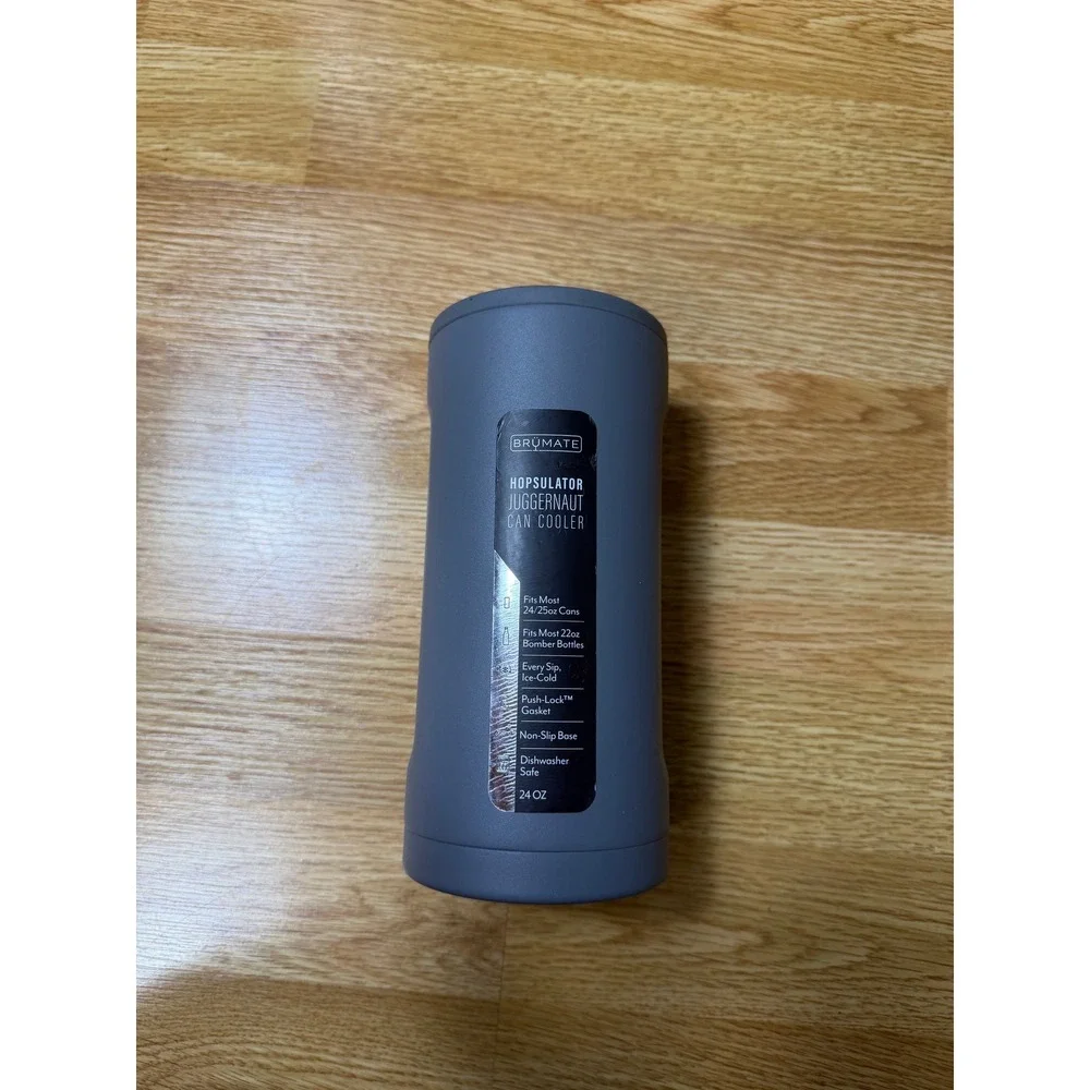 BruMate Hopsulator Juggernaut Camping Tailgate Can Cooler Unisex 24oz Matte Gray
